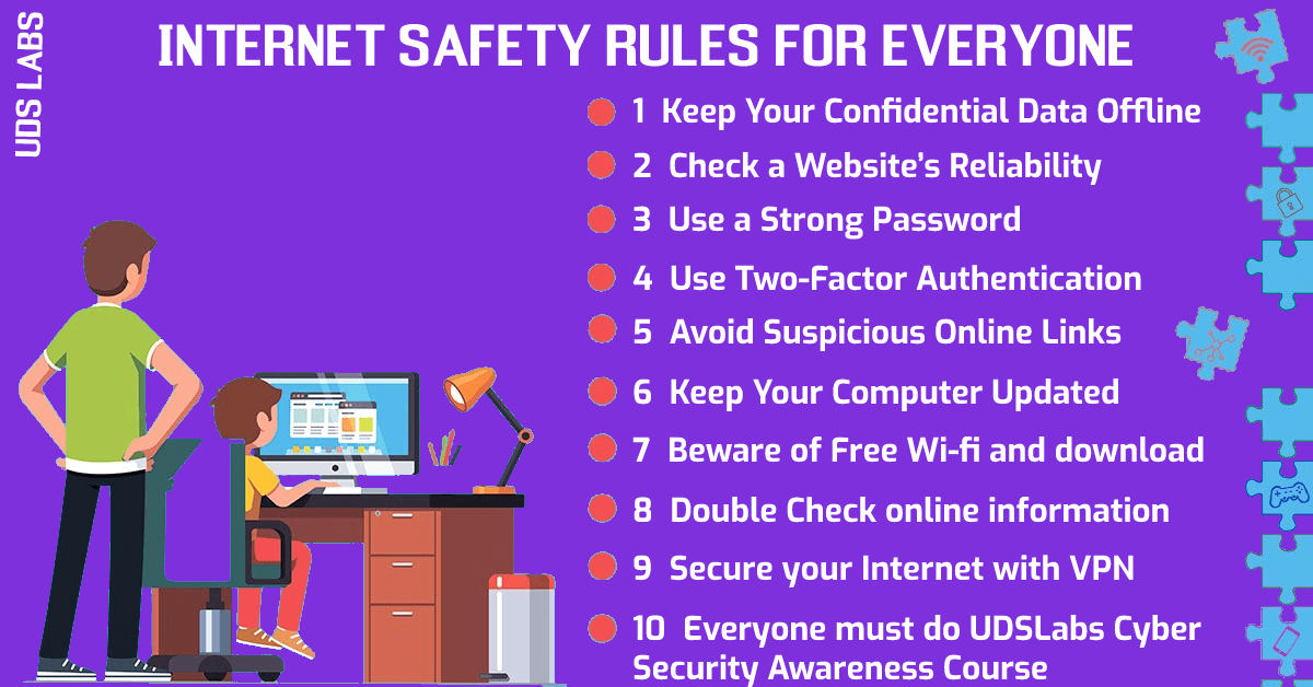 Top 15 Internet Safety Rules for Everyone - UDS Labs